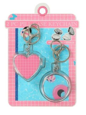 2pc. Pill Case Keychain
